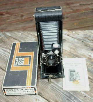 Vintage Kodak Junior Six - 16 Camera With Instructions