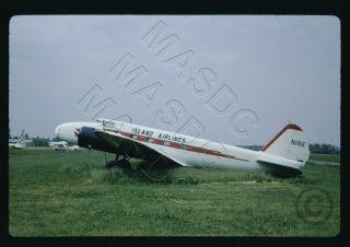 83 - 35mm Kodachrome Aircraft Slide - Island Airlines Boeing 247 N18e Taken 1967