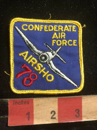 Vintage 1978 Caf Airsho Confederate Air Force Patch 97t4