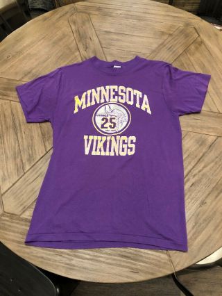 Vintage Minnesota Vikings Nfl Champion 25th Anniversary Shirt Large Tag
