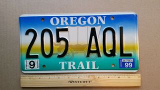 License Plate,  Oregon Trail,  Covered Wagon,  205 Aql,  Beaut