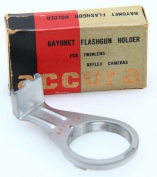 Accura Bayonet Flashgun Holder For Tlr Cameras Bay 1 Ib Vintage 383385