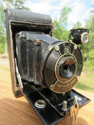Old 1921 Vest Pocket Kodak Model B Folding Autographic Camera - Parts?