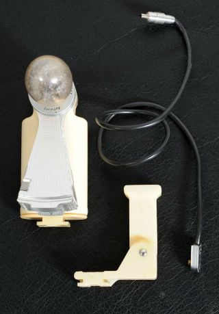 Lovely Vintage Leitz Leica CHICO fan bulb flash with height extender 3
