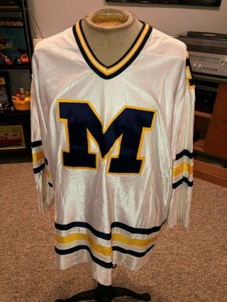 Vintage Men’s Michigan Wolverines Hockey Jersey Size Xl Koronis Sports 90’s