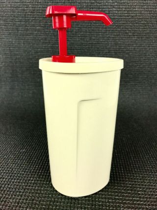 Tupperware Ketchup Dispenser Vintage 1553 Pump And 640 Container