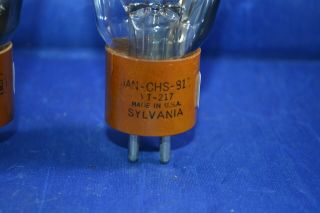 Strong Testing Match Type 811 Audio Vacuum Tubes (1) RCA (1) Sylvania 3