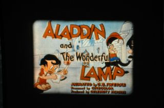 16mm Film Cartoon: Aladdin And The Wonderful Lamp,  1934