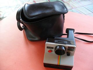 Vintage One Step Polaroid Land Camera - With Case