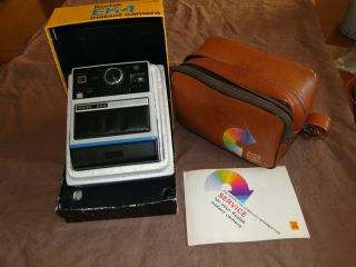 1980s Vintage Kodak Ek4 Instant Land Camera With Carrying Case