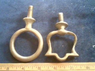 2 1880 Terret Ring Buggy Carriage Harness Line Guide Antique Vintage Hardware