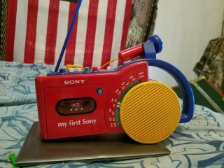 My First Sony Cassette And Radio W Microphone May Work,  Tape Player Don 