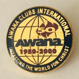 Awana Clubs International 2000 Christian 50 Years Pin Badge Rare Vintage (a8)