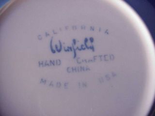 2 Vintage Rare Cereal Bowls Winfield Blue Pacific Bamboo USA 3