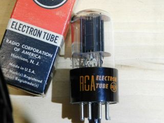 NOS RCA 6SN7GTB black plate vacuum tube 2