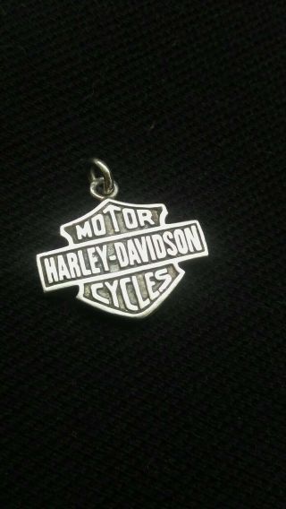 Harley Davidson Sterling Silver Pendant (made By Mod)