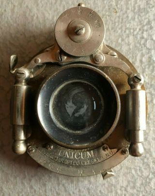 Antique Bausch & Lomb 1891 Brass Lens Unicum