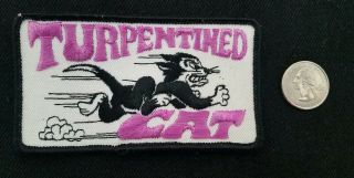 Vintage Arctic Cat TURPENTINED CAT snowmobile Racing Jacket patch 2