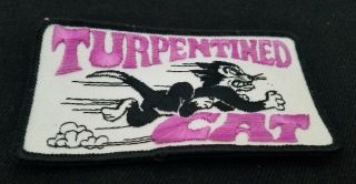 Vintage Arctic Cat TURPENTINED CAT snowmobile Racing Jacket patch 3