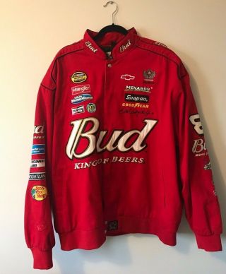 Chase Authentics Dale Earnhardt Jr 8 Red Racing Jacket Sz 4xl