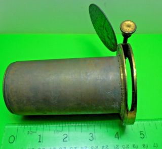 Antique Victorian Old Vintage Magic Lantern 6 " Brass Tube Lens Spares / Repairs