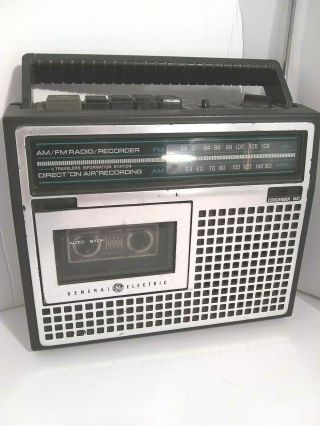 General Electric 3 - 5206b Vintage Am/fm Radio And Cassette Player Recorder