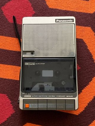 Panasonic Model No Rq - 2736 Slim Line Auto Stop Vintage Cassette Player Recorder