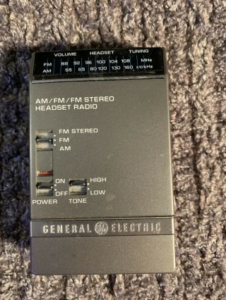 Vintage General Electric Am Fm Stereo Radio 7 - 1700b