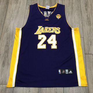 Adidas Kobe Bryant 24 Los Angeles Lakers Finals Swingman Stitched Jersey