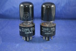 (1) Match Tung - Sol Dark Glass 6v6gt Audio Type Vacuum Tubes