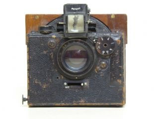 Ross Homocentric 5 Inch F6.  3 Brass Lens In Adams Idento Vintage Camera Shutter
