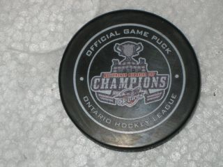 Windsor Spitfires 2009 2010 2017 Memorial Cup Champions Official Game Puck Ohl