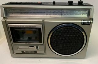 Vintage Panasonic Rx - 1460 Boom Box Radio Cassette Recorder
