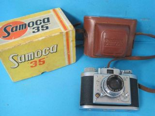 Vintage Samoca 35 Iii Viewfinder Camera,  Ezumar Anastigmat 50mm 3.  5 Lens & Case