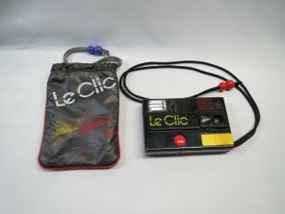 Vintage Le Click Retro 1980s Disc Camera With Carrying Case Made In Usa