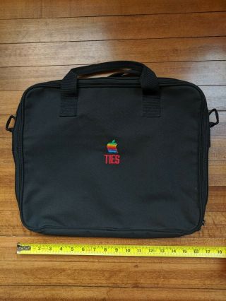 80s Vtg Apple Macintosh Laptop Bag Retro Powerbook Computer Rainbow Logo Ties