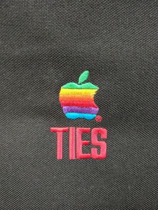 80s VTG Apple Macintosh Laptop Bag Retro Powerbook Computer Rainbow Logo TIES 2