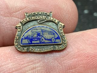 Pickwick Greyhound Lines Vintage Very Rare 6 Months No Safe Service Award Pin.