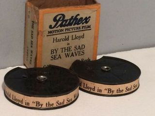 Harold Lloyd In " By The Sad Sea Waves " Movie Film Pathex 9.  5mm Circa 1925 Rare