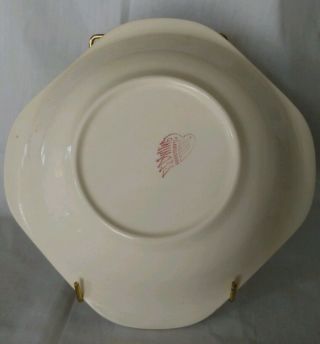 Vintage Red Wing Lotus Bowl & Small Plate 2