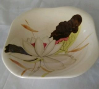Vintage Red Wing Lotus Bowl & Small Plate 3