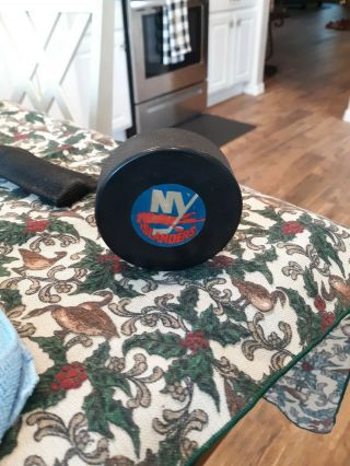 Ny Islanders Vintage Hockey Puck