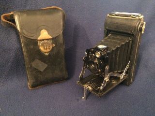 Vintage No.  1 Pocket Kodak Camera Series 2 With Leather Case