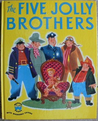 Vintage Wonder Book The Five Jolly Brothers By Tish Chaffee 44 Pages