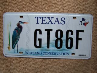 Texas Herren License Plate.  100 Grams
