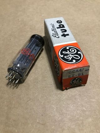 Ge 6ca4 Ez81 Nos/nib Vacuum Tube Radio General Electric
