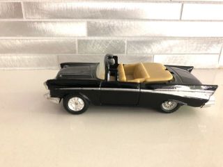 Vintage 1957 Chevy Black Convertible - Scale 1/48 - Made In Macau Fast
