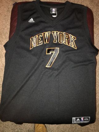Adidas York Knicks Carmelo Anthony Swingman Rare Black Jersey Size Xxxl Nba