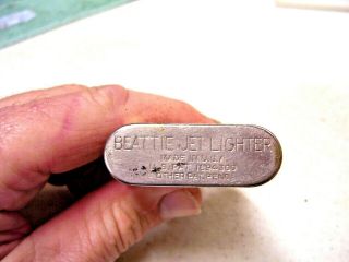 Vintage Beattie Jet Pipe Lighter,  Made In Usa,  Sparks