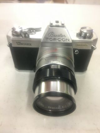 Vintage Beseler Topcon Unirex Camera W/ Uv Topcor 1:4 F=100mm
